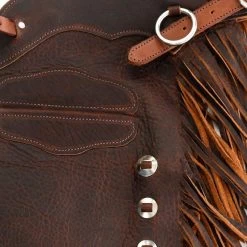 NRS Ranch Hand Brown Oiled Chinks 7 NRS Ranch Hand Brown Oiled Chinks -Western Cowboy Equipment Store NRS BCOT 2