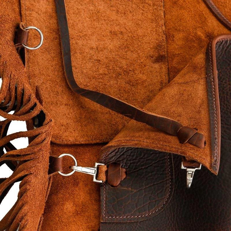 NRS Ranch Hand Brown Oiled Chinks 5 NRS Ranch Hand Brown Oiled Chinks - Image 5