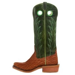 Rios Of Mercedes Men`s Brick Oiled Elephant 15in. Jade Navajo Bison Top Cutter Toe Boot -Western Cowboy Equipment Store R9031 3
