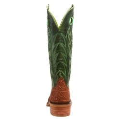 Rios Of Mercedes Men`s Brick Oiled Elephant 15in. Jade Navajo Bison Top Cutter Toe Boot -Western Cowboy Equipment Store R9031 4