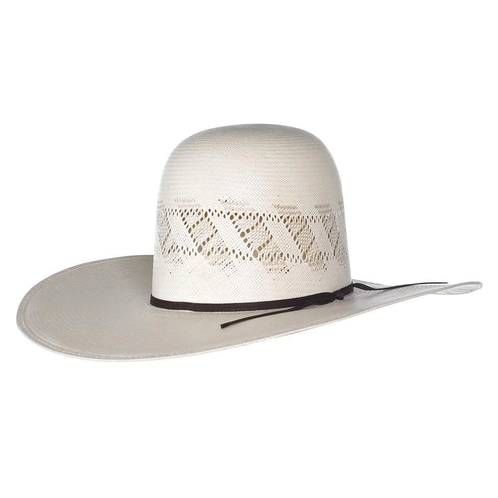 Rodeo King Ivory The Wind Shantung 4 1/2in. Brim Open Crown Straw Cowboy Hat 2 Rodeo King Ivory The Wind Shantung 4 1/2in. Brim Open Crown Straw Cowboy Hat - Image 2