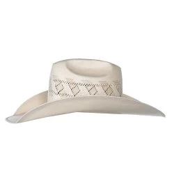Rodeo King Ivory The Wind Shantung 4 1/2in. Brim Open Crown Straw Cowboy Hat 8 Rodeo King Ivory The Wind Shantung 4 1/2in. Brim Open Crown Straw Cowboy Hat -Western Cowboy Equipment Store RK318 3
