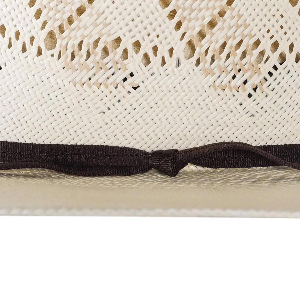 Rodeo King Ivory The Wind Shantung 4 1/2in. Brim Open Crown Straw Cowboy Hat 5 Rodeo King Ivory The Wind Shantung 4 1/2in. Brim Open Crown Straw Cowboy Hat - Image 5