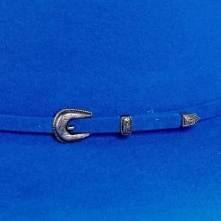 Rodeo King 7X Cobalt Blue 4in. Brim Open Crown Felt Cowboy Hat -Western Cowboy Equipment Store RK322 2