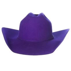 Rodeo King 7X Purple Self Band 4 1/4in. Brim Open Crown Felt Cowboy Hat -Western Cowboy Equipment Store RK457 4