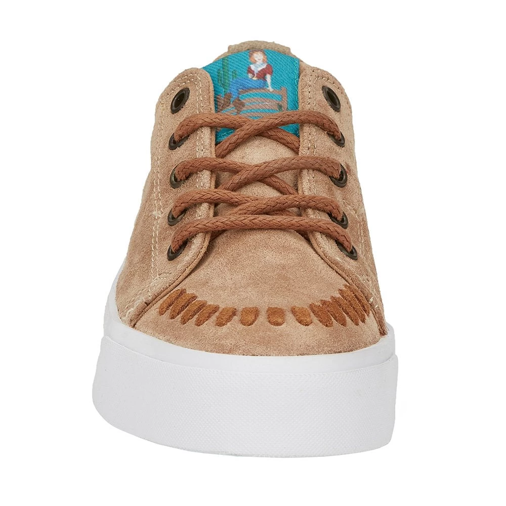 Reba By Justin Women's Susie 2.0 Tan Suede Lace Up 2 Reba By Justin Women's Susie 2.0 Tan Suede Lace Up - Image 2