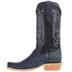 R Watson Boots Men`s Blue Cape Buffalo 13in Midnight Blue Sinatra Cowhide Top Boot -Western Cowboy Equipment Store RW7103 1 03