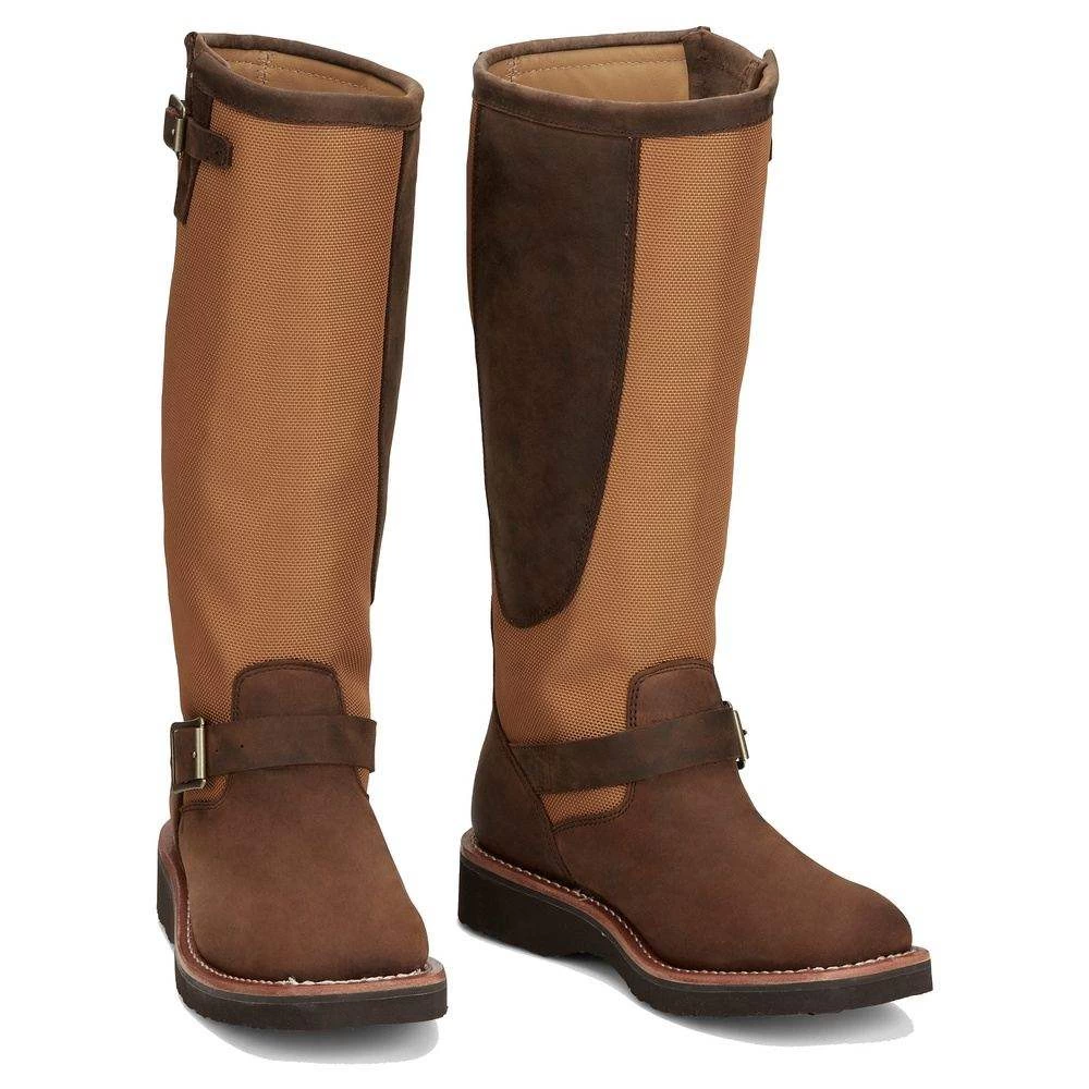Justin Boots Women's Cottonwood Hickory Brown Square Toe 17in Tall Snake Boot 2 Justin Boots Women's Cottonwood Hickory Brown Square Toe 17in Tall Snake Boot - Image 2