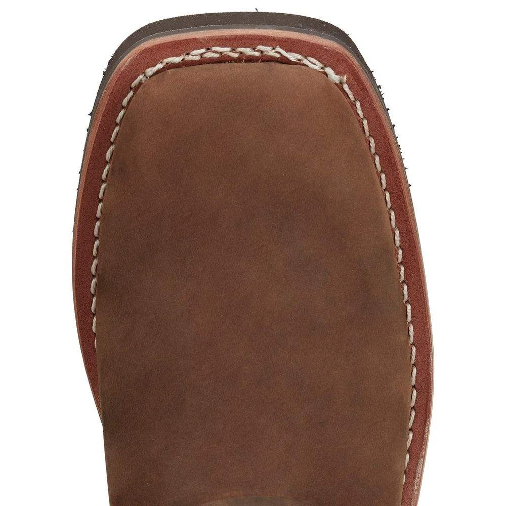 Justin Boots Women's Cottonwood Hickory Brown Square Toe 17in Tall Snake Boot 5 Justin Boots Women's Cottonwood Hickory Brown Square Toe 17in Tall Snake Boot - Image 5