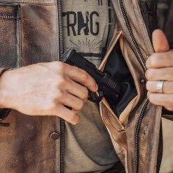 STS Ranch Wear Men's Jesse James Leather Jacket STS6565 -Western Cowboy Equipment Store STS6565 2