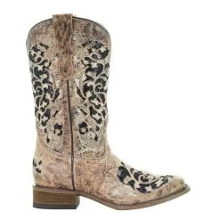 Corral Kids Bronze Black Glitter Inlay Cowboy Boot -Western Cowboy Equipment Store T0042 4