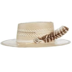 Stetson Hats Batterson Two Tone Fashion Straw Hat -Western Cowboy Equipment Store XSBTSN 253496MO 03