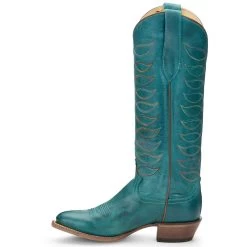 Justin Boots Women's Whitley Vintage Turquoise Justin Cowgirl Boots 7 Justin Boots Women's Whitley Vintage Turquoise Justin Cowgirl Boots -Western Cowboy Equipment Store vn4460 2