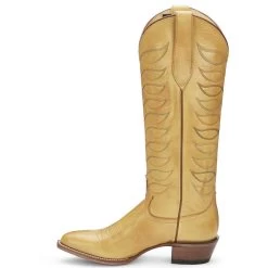 Justin Boots Women's Whitley Antique Yellow Vintage Justin Cowgirl Boots -Western Cowboy Equipment Store vn4462 2