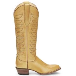 Justin Boots Women's Whitley Antique Yellow Vintage Justin Cowgirl Boots -Western Cowboy Equipment Store vn4462 4